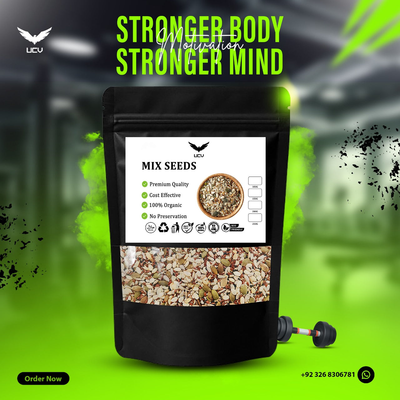 UCV Mix Seeds — Pure, Organic & Nutrient 100 GM